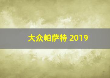 大众帕萨特 2019